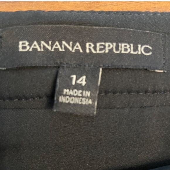 Banana Republic Blue Scalloped Mini Skirt Sz 14 - Picture 4 of 5